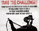 Take the challenge - alive and smoking?